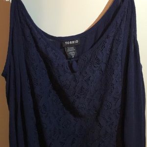 Torrid Navy Blue Tank Top!
